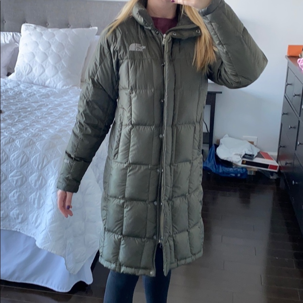 The North Face down jacket (knee length)
